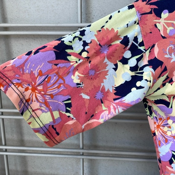 LLR 🌺 Hibiscus & Floral Printed Irma Tunic Top - Picture 4 of 11